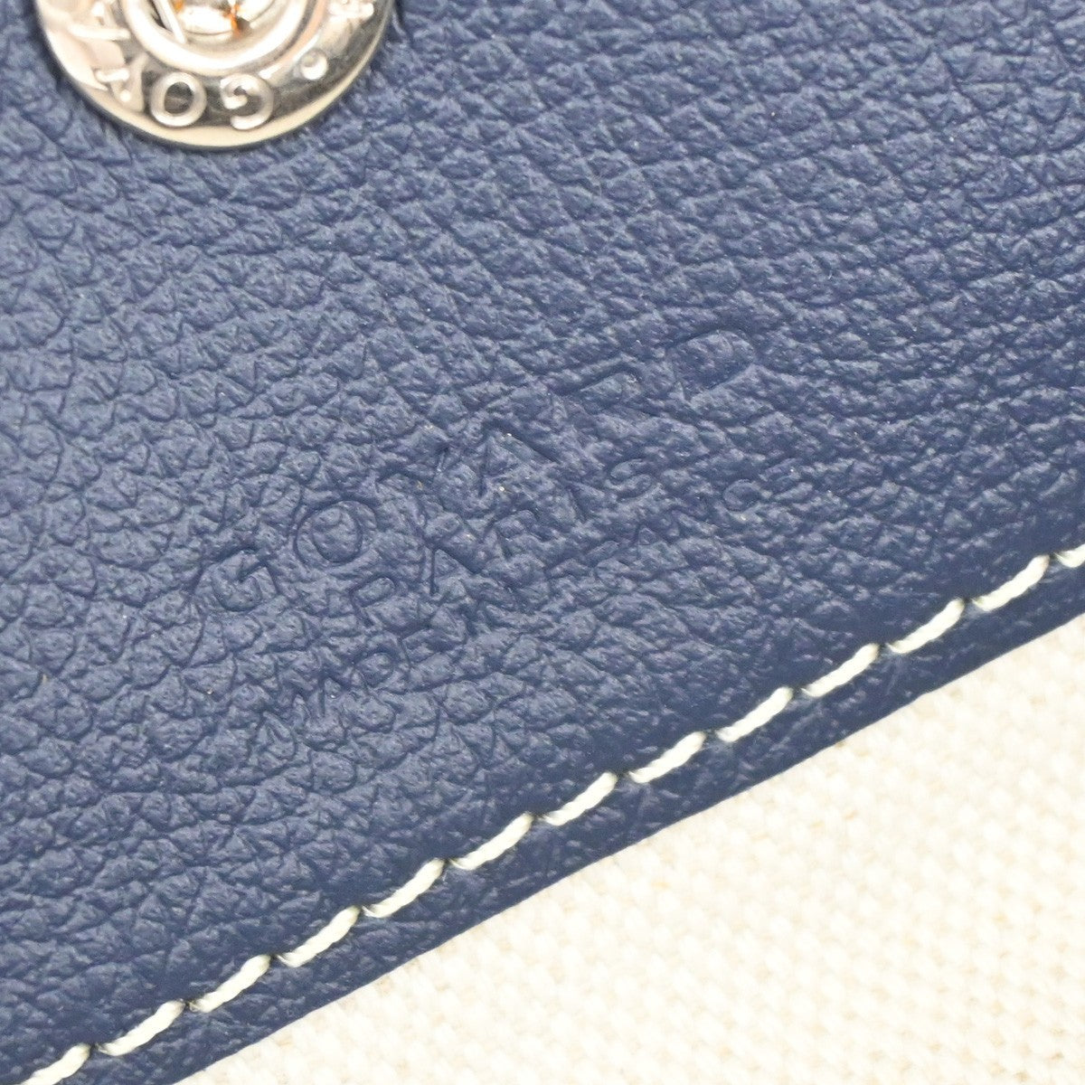 GOYARD Logo Saint Louis Small Shoulder Tote Bag Pouch Canvas Leather BE 357LC557