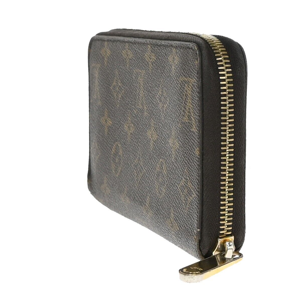 LOUIS VUITTON Zippy Wallet Long Bifold Monogram Leather Brown M60017 39FA521