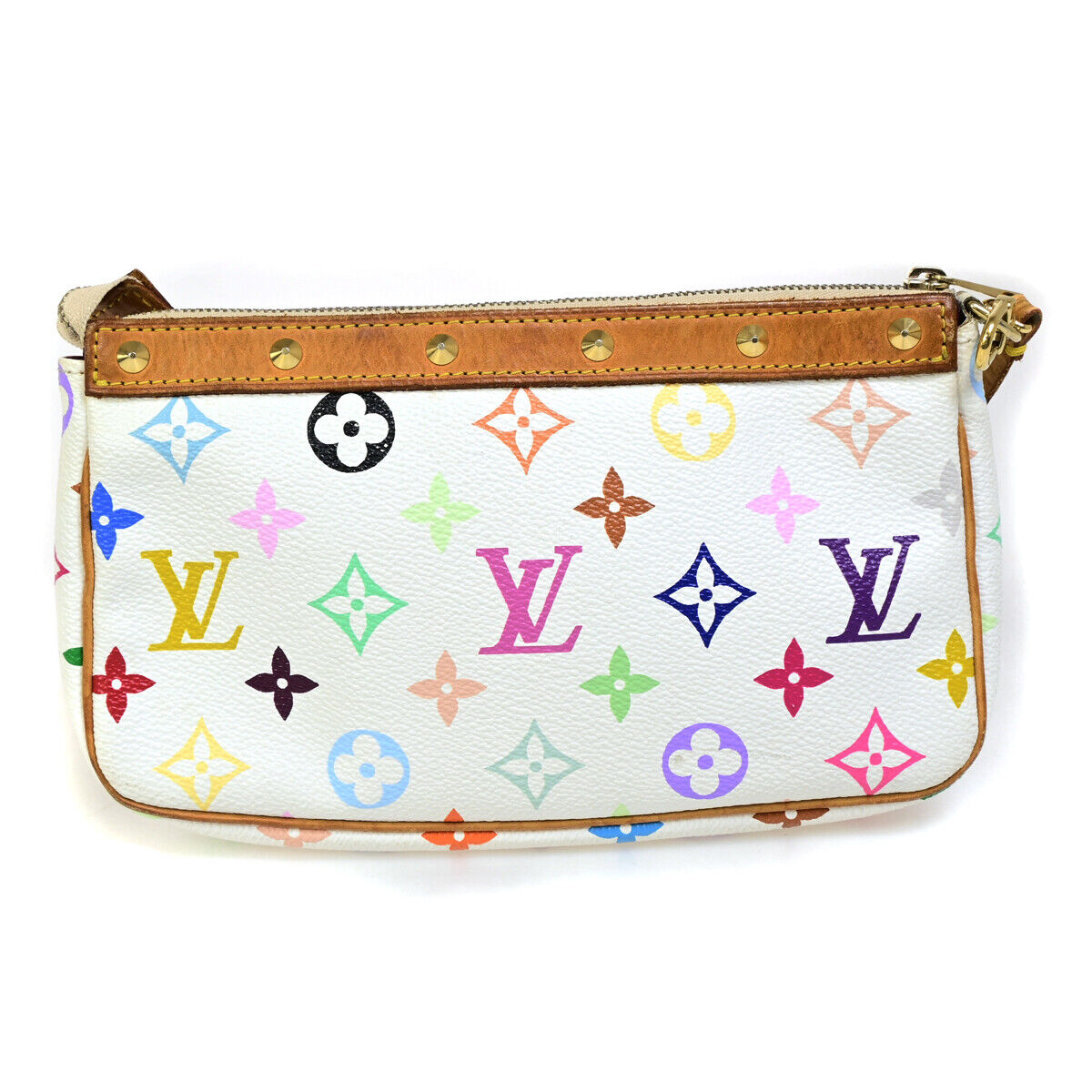 LOUIS VUITTON Pochette Accessoires Hand Bag Monogram Multi WE M92649 97YG345