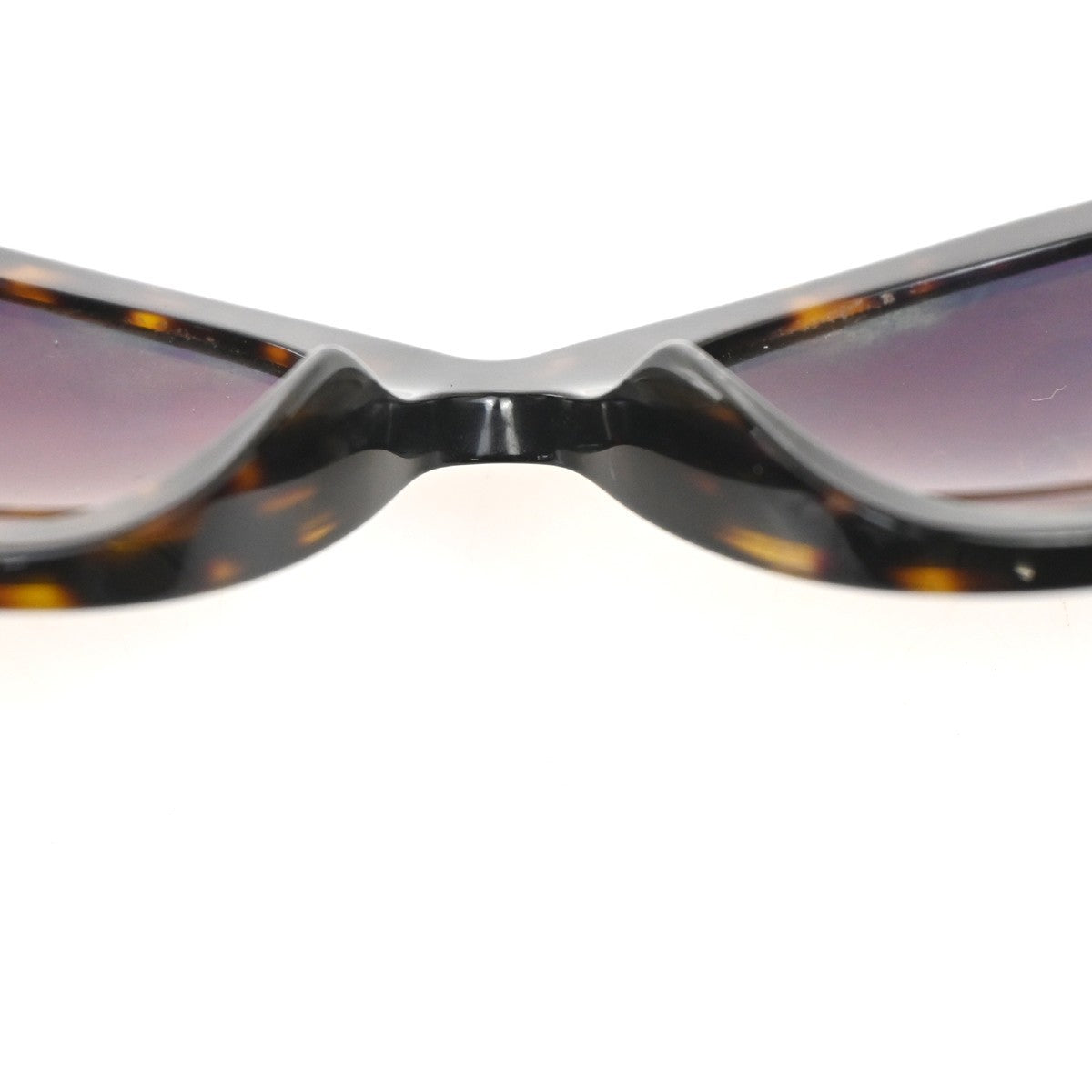 CHANEL CC Logo Sunglass Eye Wear Plastic Brown GHW 5372-A Italy 63ZA113