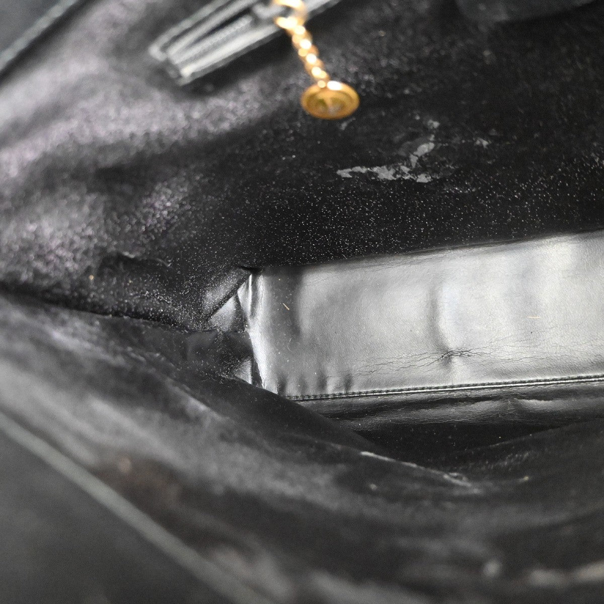 GUCCI Logo Shoulder Hobo Bag Leather Black GHW Italy 60YH905