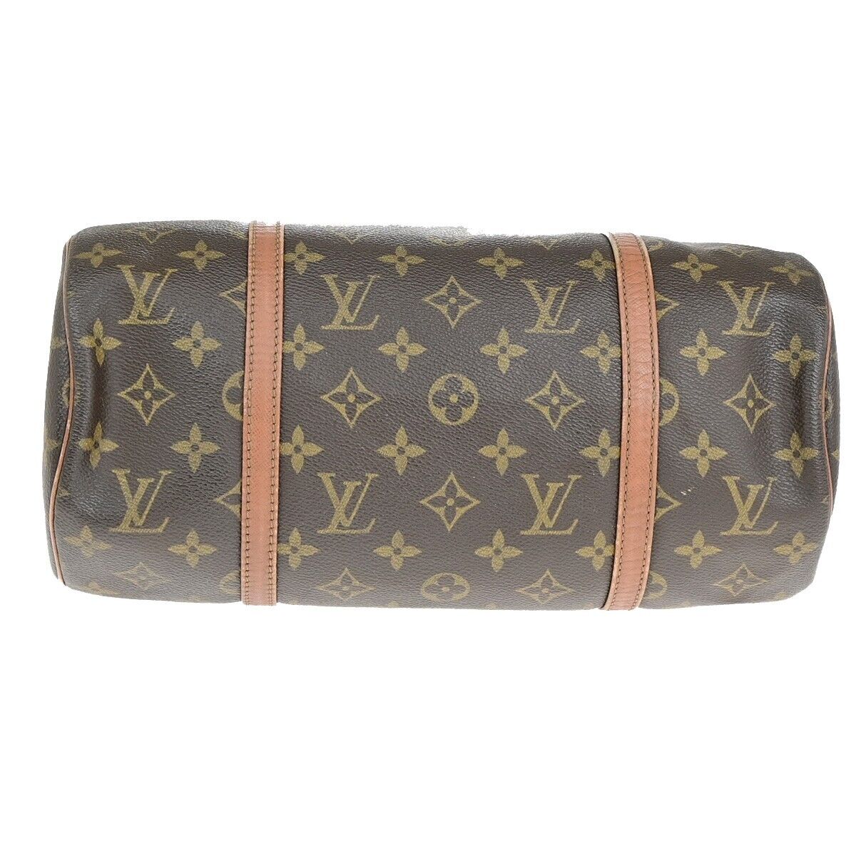 LOUIS VUITTON Logo PAPILLON 30 Hand Bag Monogram Leather Brown M51365 05ED118