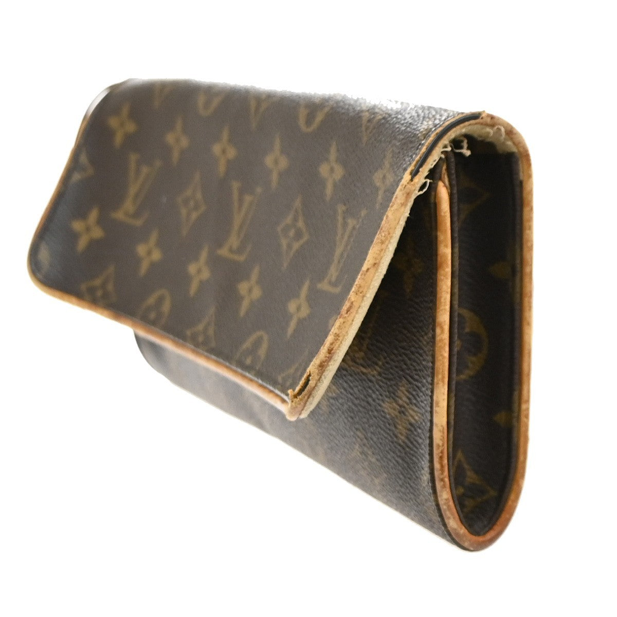 LOUIS VUITTON Pochette Twin GM  Clutch Bag Monogram Brown M51852 01SA038