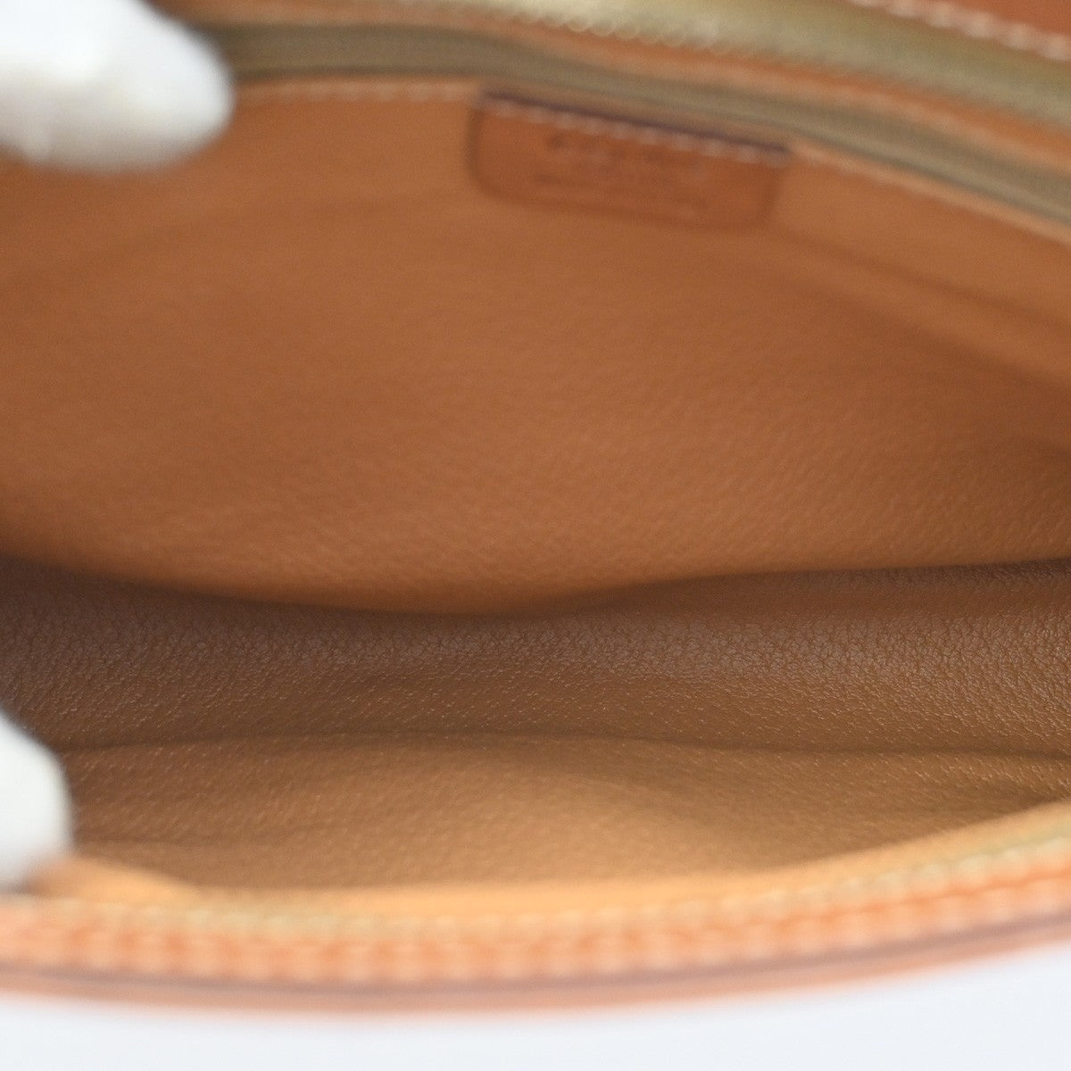 CELINE Logo Macadam Pattern Clutch hand Bag PVC Leather Brown GHW Italy 02KB682