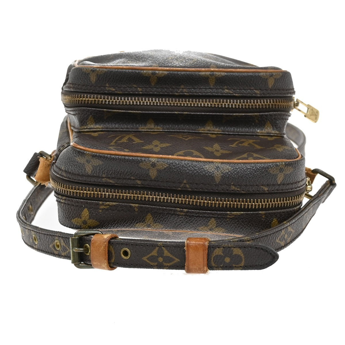 LOUIS VUITTON Danube Shoulder Bag Monogram Leather Brown France M45266 64AA085