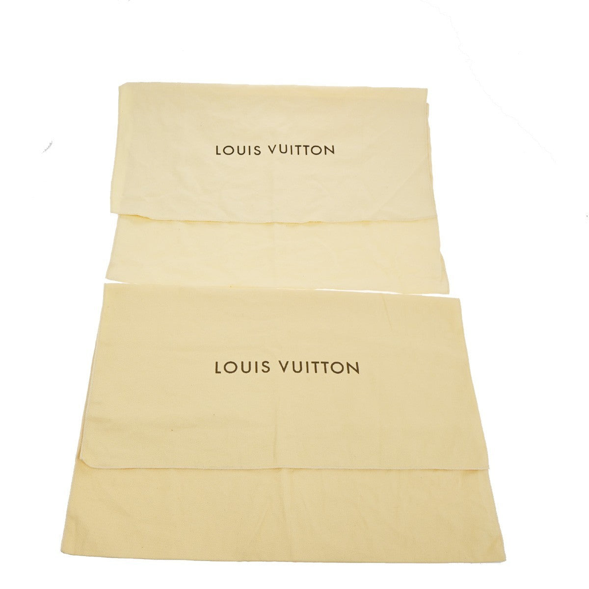 37.Live LOUIS VUITTON 10 Set Dust Bag Drawstring Canvas Cotton BE BN 09KB614