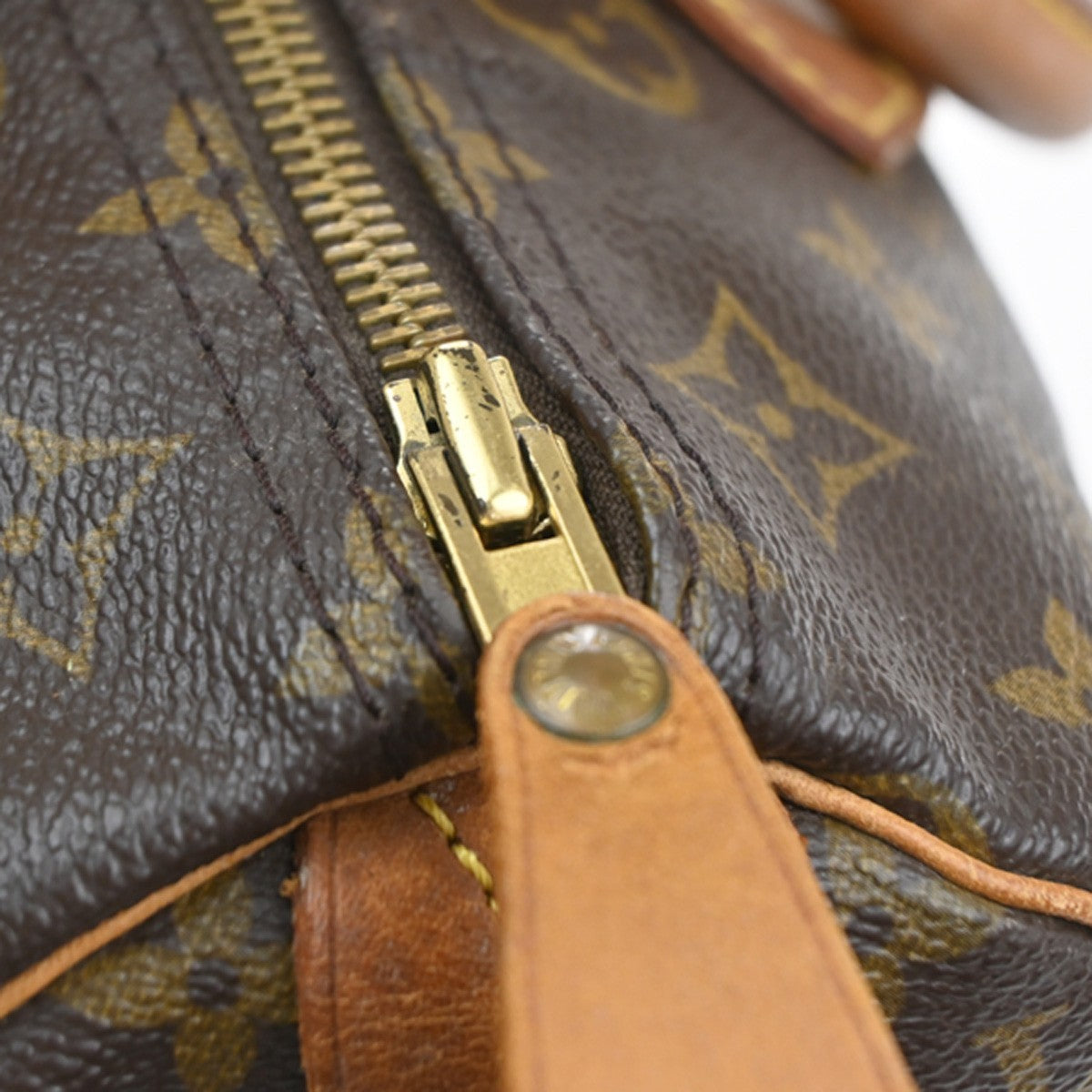 LOUIS VUITTON Speedy 30 Travel Hand Bag Monogram Leather Brown M41526 17MA564