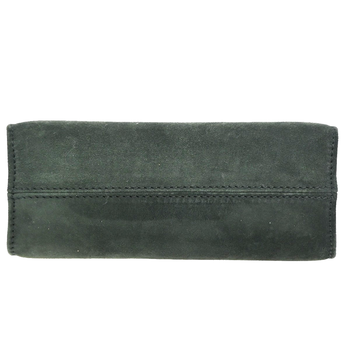 Salvatore Ferragamo Gancini Shoulder Bag Suede Leather Green GHW Italy 34MA212