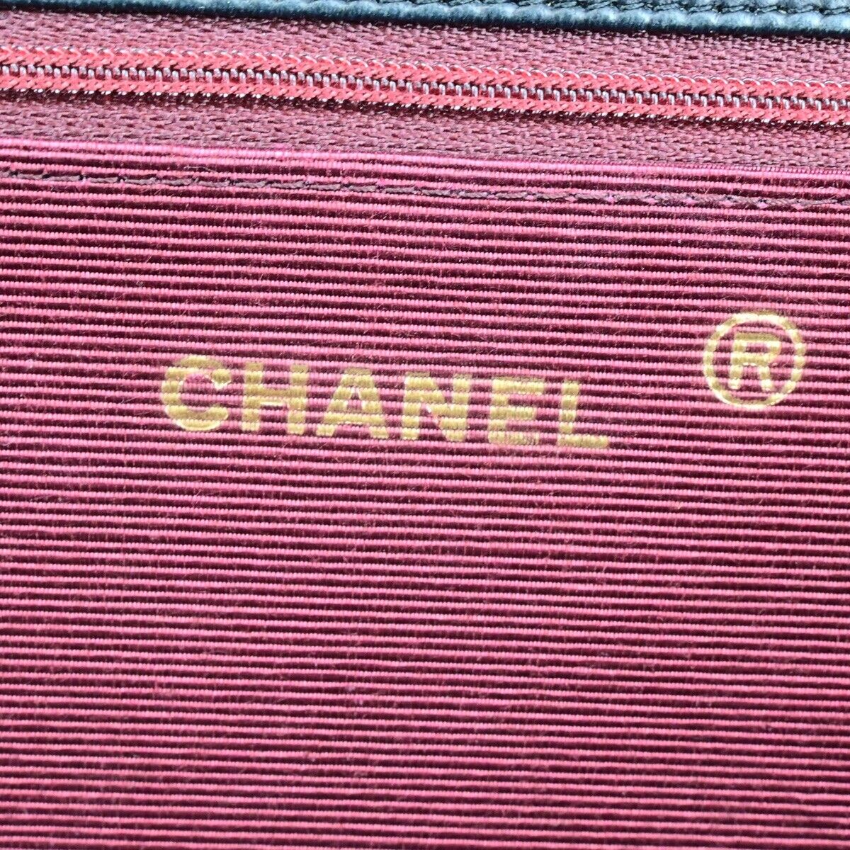 CHANEL CC Bias Stitch Chain Shoulder Bag Leather Black GHW Vintage 645RF150