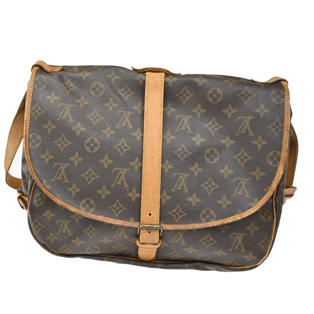 LOUIS VUITTON Saumur 35 Shoulder Bag Monogram Leather BN France M42254 39CA613