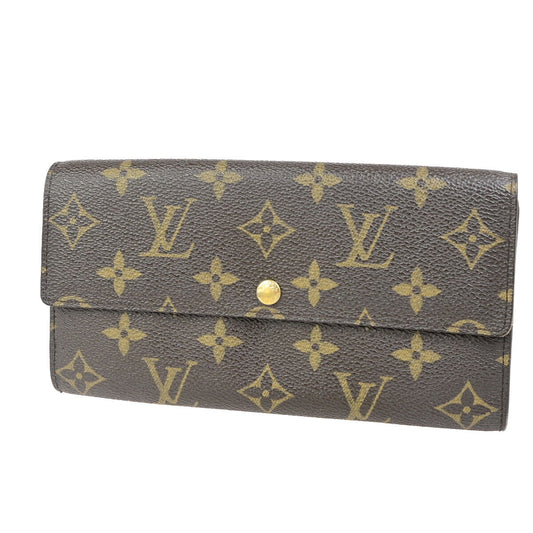 LOUIS VUITTON Portefeuille Sarah Long Bifold Wallet Monogram BN M61734 69YG494