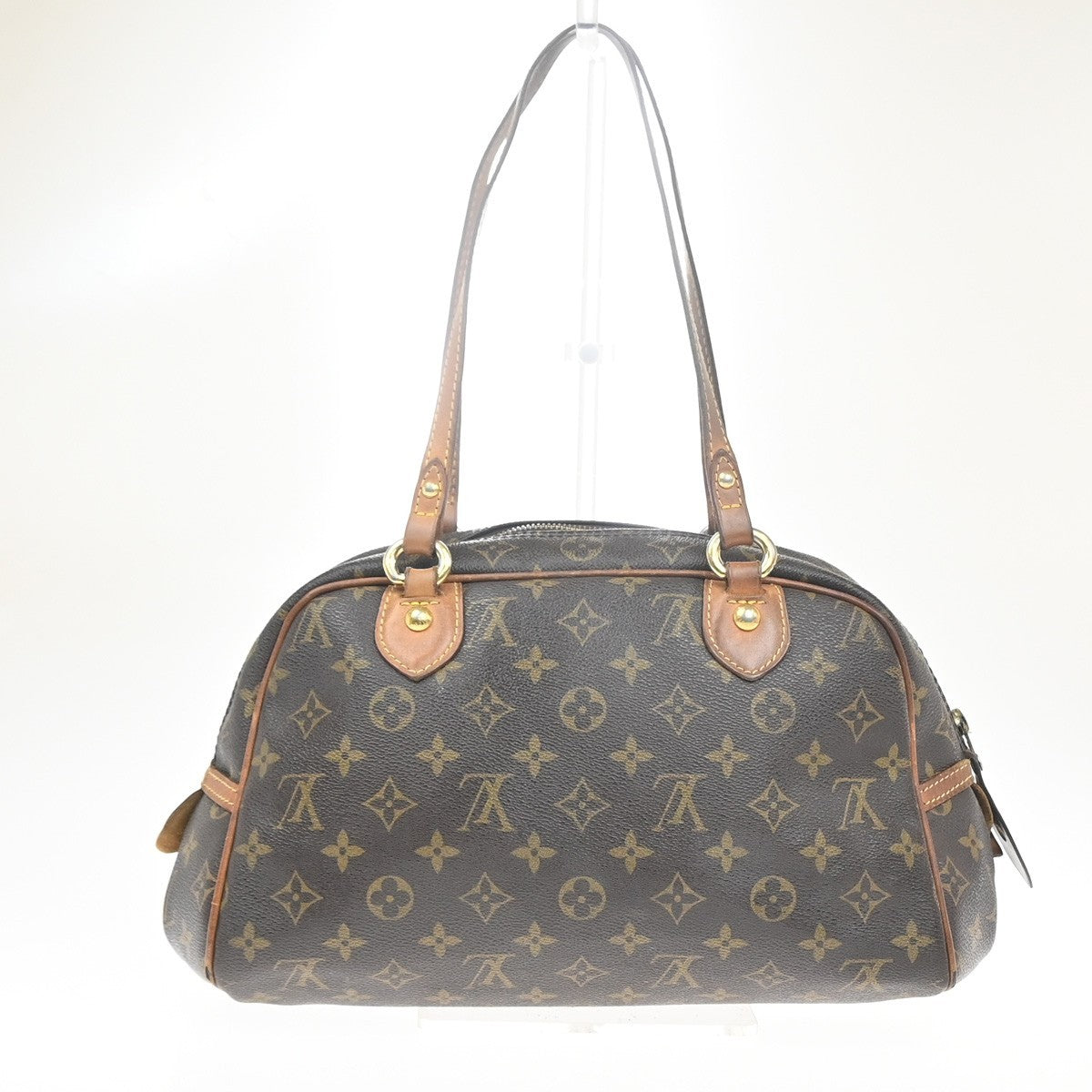 LOUIS VUITTON Montorgueil PM Shoulder Bag Monogram Leather Brown M95565 31MA449