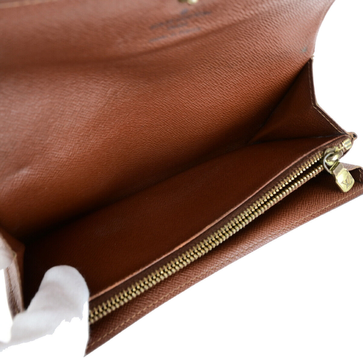LOUIS VUITTON Porte Monnaie Credit Long Wallet Monogram Leather M61725 09YE961