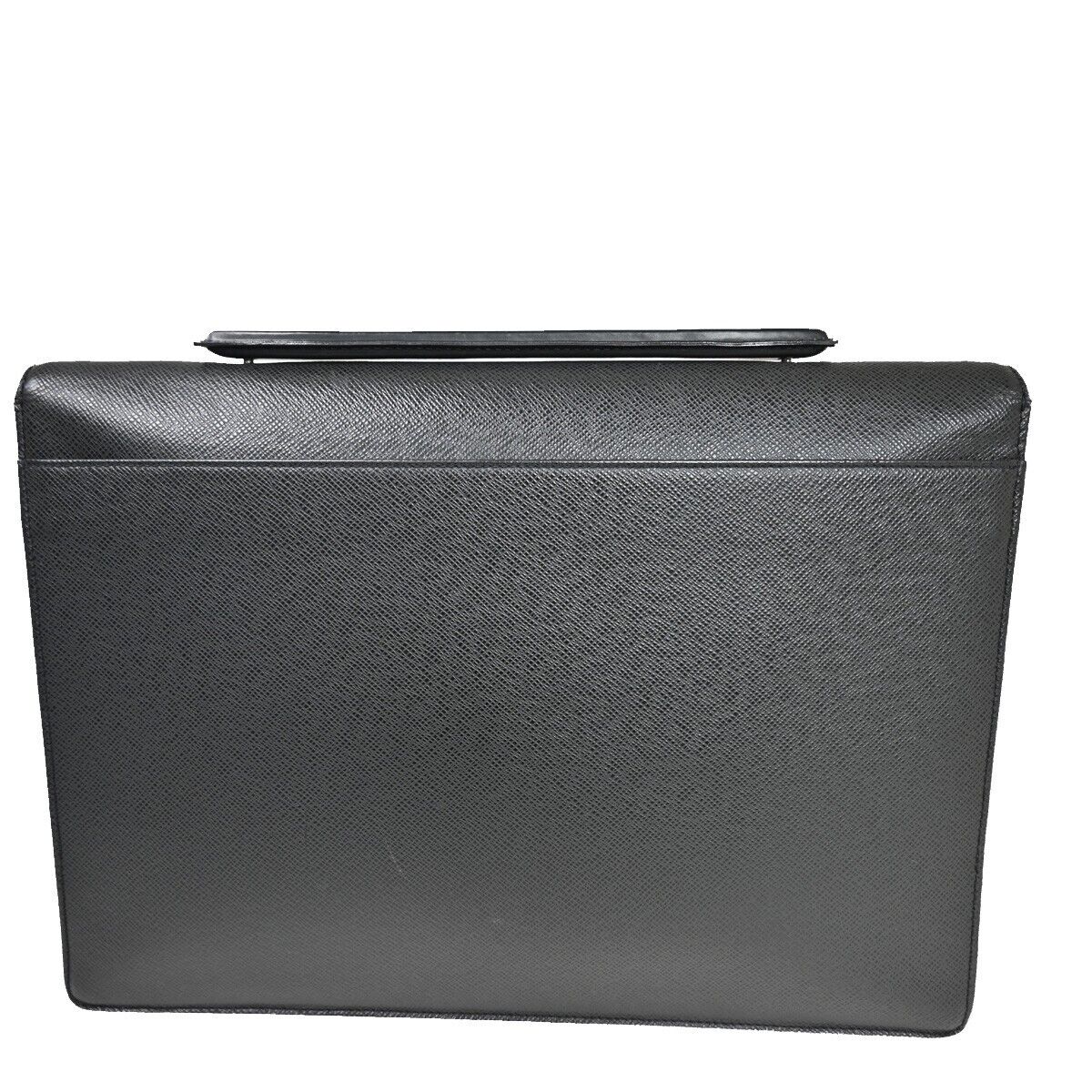 LOUIS VUITTON Porte Documents Angara Briefcase Bag Taiga Leather M30772 68YD749