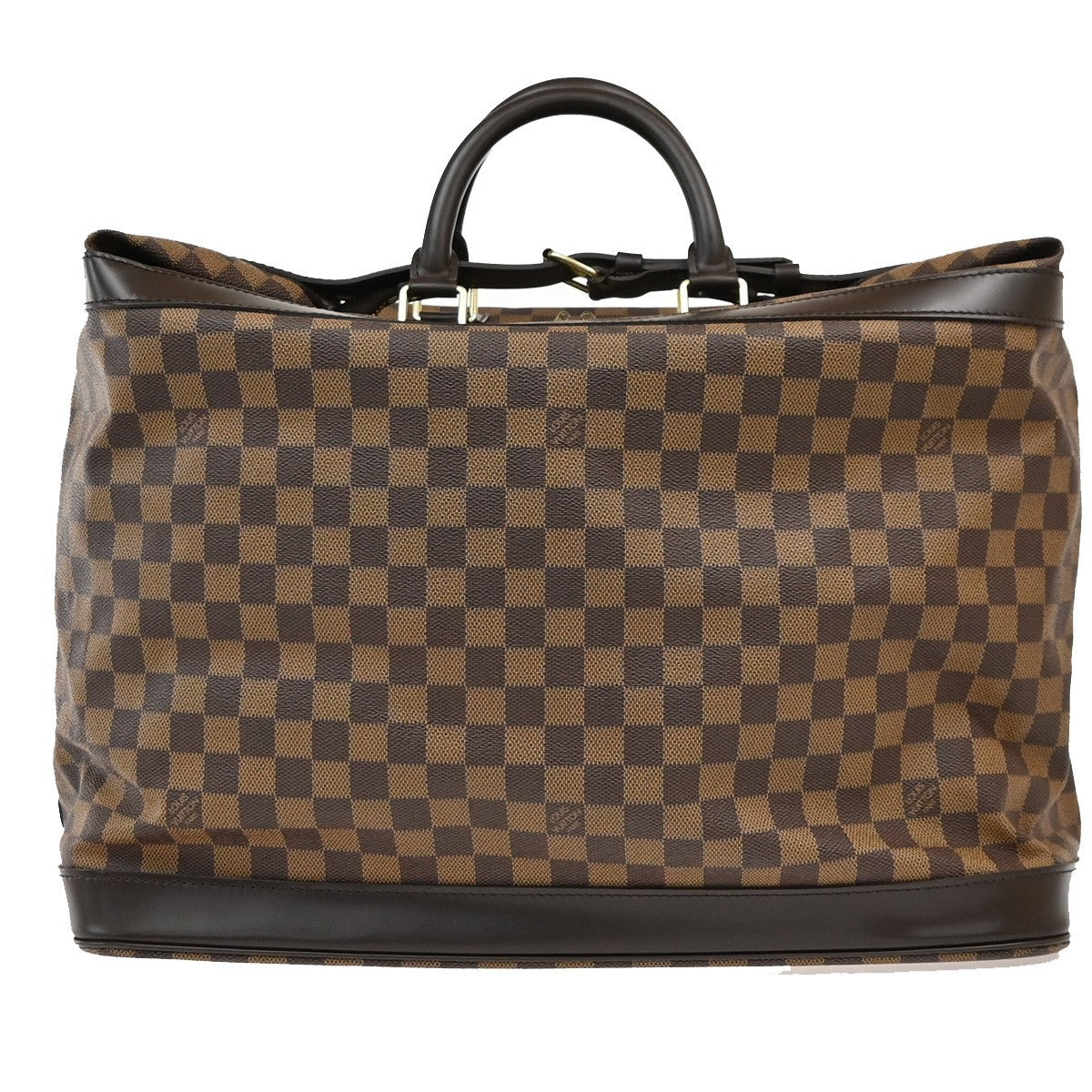 LOUIS VUITTON Grimaud Travel Hand Bag Damier Ebene Leather Brown N41160 25PA018
