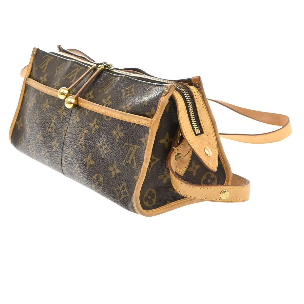 LOUIS VUITTON LV Popincourt Long Shoulder Bag Monogram Brown M40008 93SA145