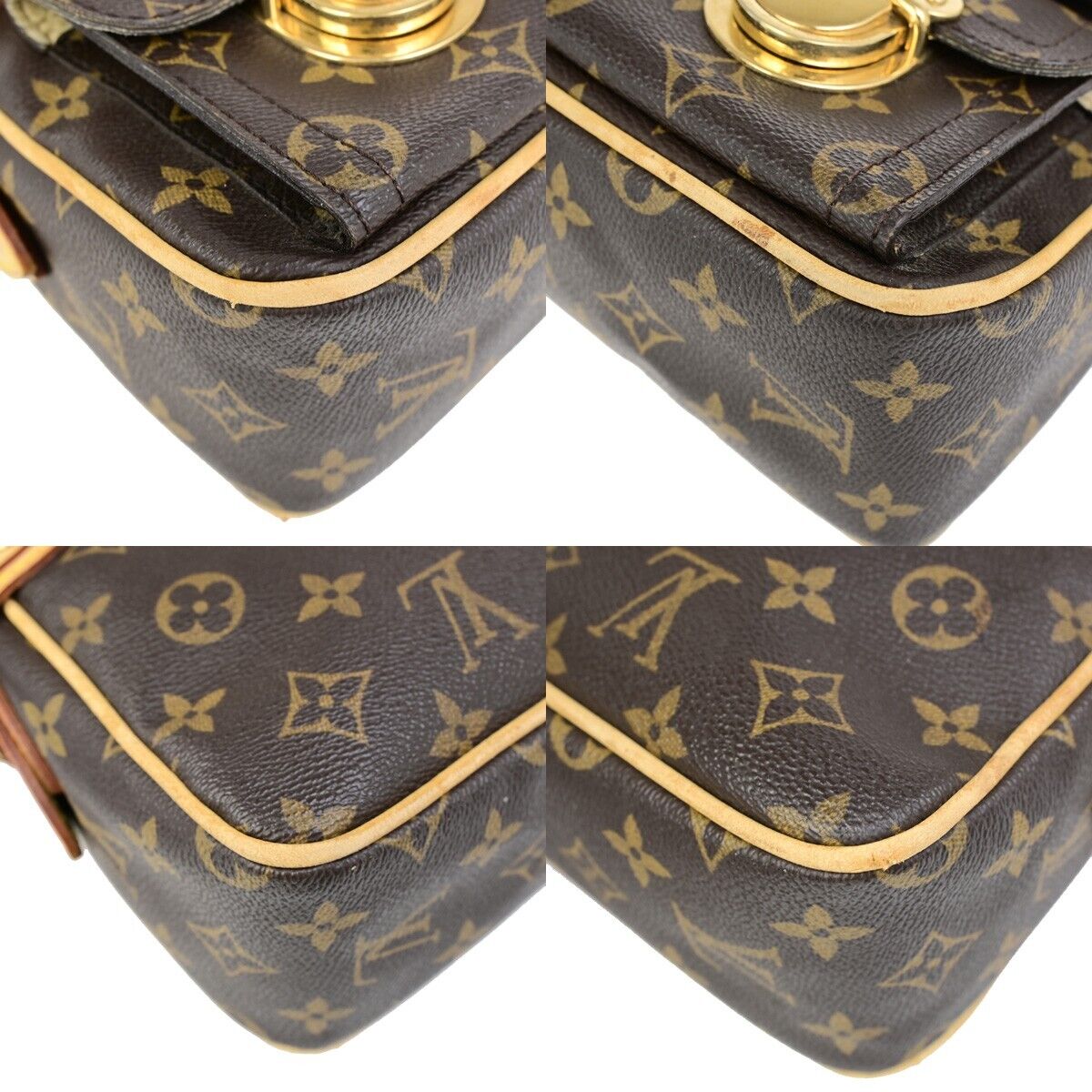 LOUIS VUITTON Hudson PM Shoulder Bag Monogram Leather BN France M40027 15SJ511