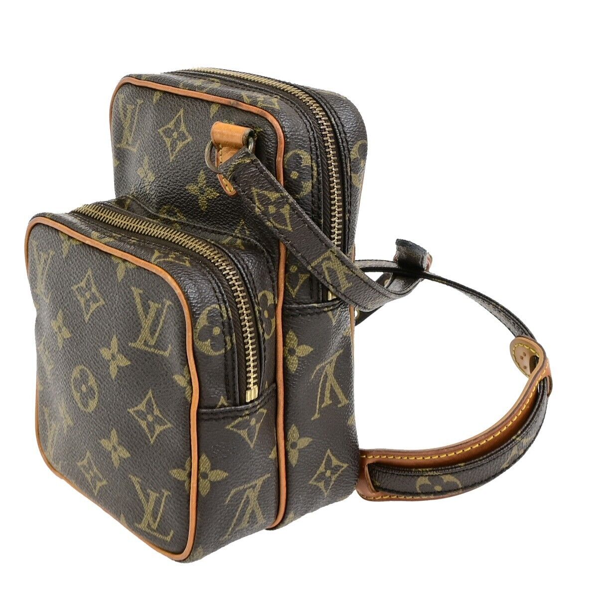 LOUIS VUITTON Mini Amazon Shoulder Bag Monogram Leather Brown M45238 70FB369
