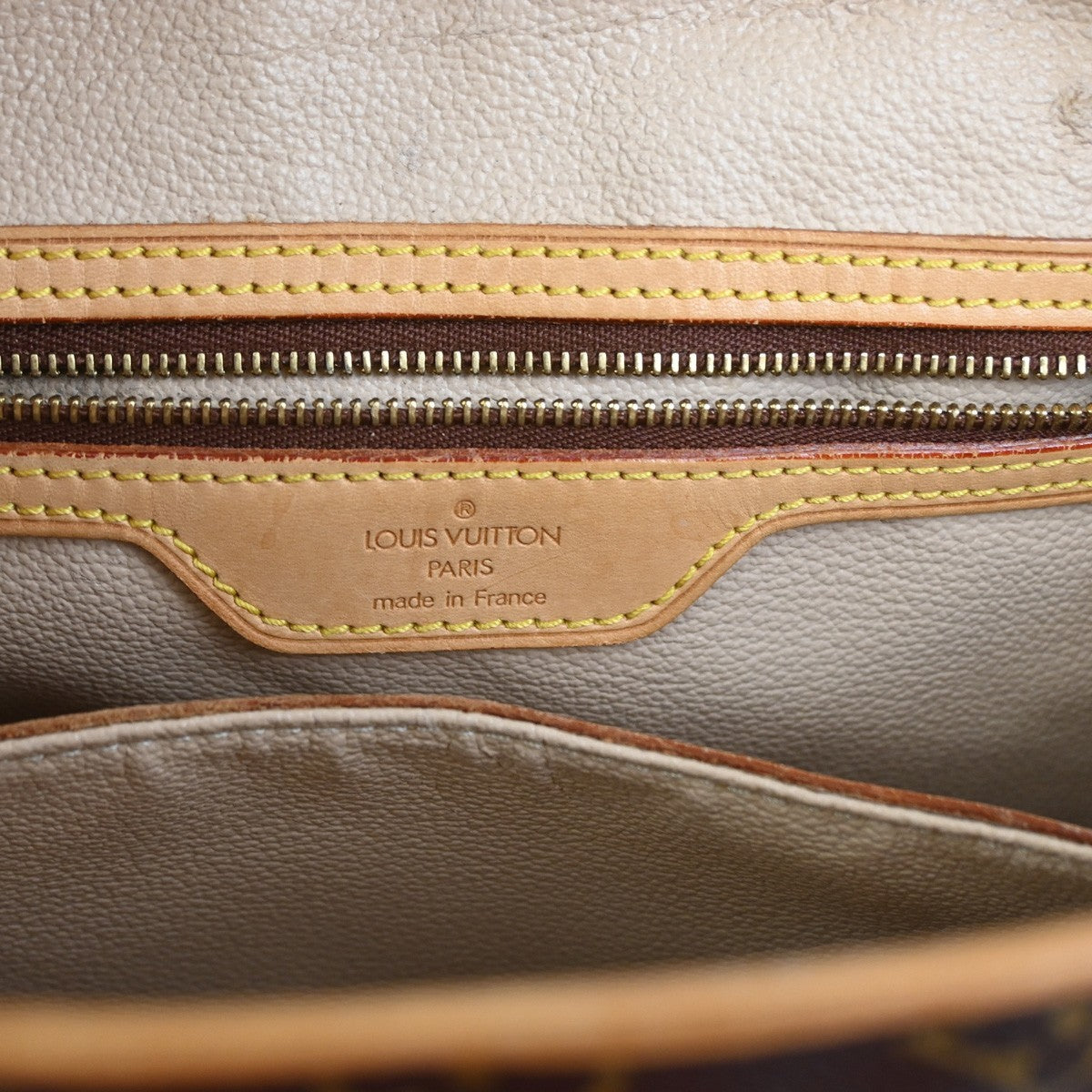 LOUIS VUITTON BUCKET GM Shoulder Tote Bag Monogram Leather Brown M42236 88YJ102