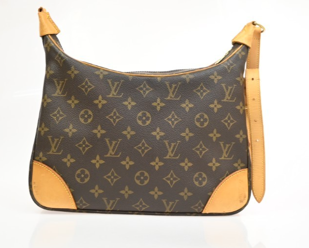 LOUIS VUITTON Boulogne 30 Shoulder Bag Monogram Leather Brown M51265 12PA117