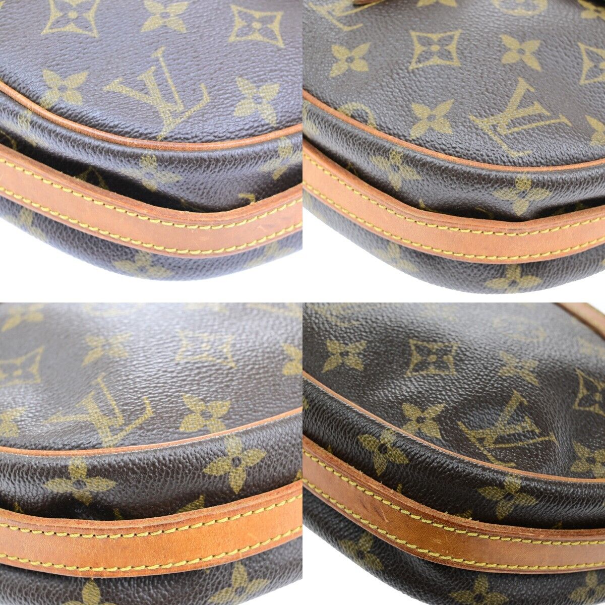 LOUIS VUITTON Jeune Fille PM Shoulder Bag Monogram Leather Brown M51227 61EE025