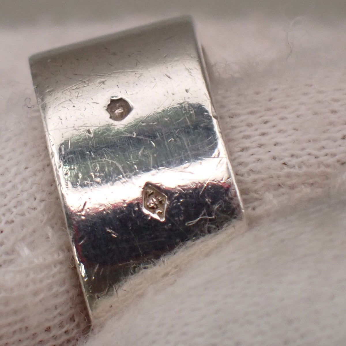 HERMES H Logo Candy Ring Size 54 Silver 925  BlueAccessory 64RL362