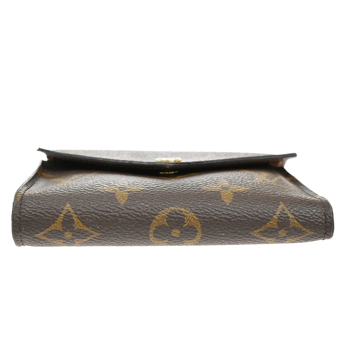 LOUIS VUITTON Victorine Trifold Wallet Monogram Leather Brown M62472 32FC167