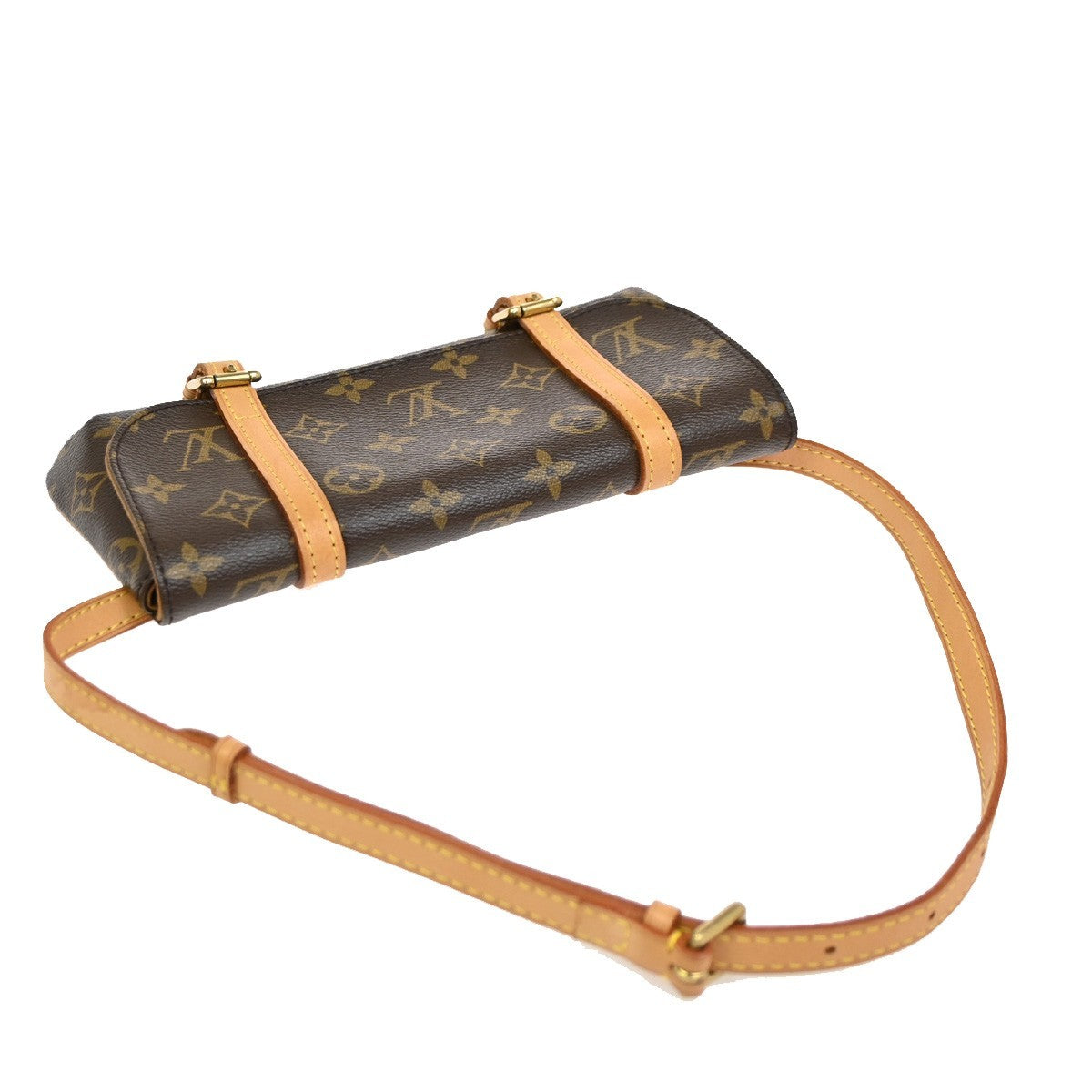 LOUIS VUITTON LV Pochette Marrell Bum Bag Monogram Leather Brown M51159 42KB863