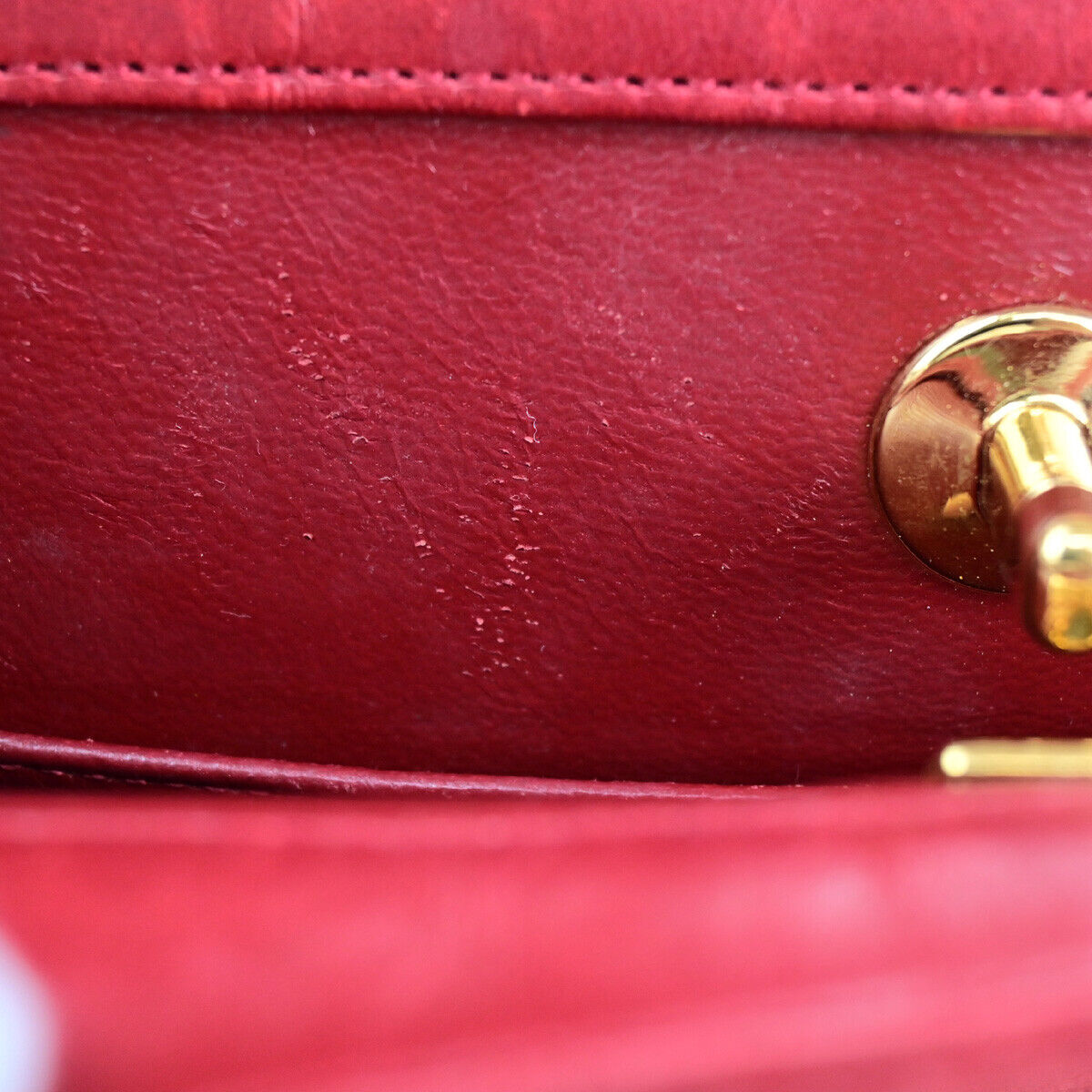 CHANEL CC Matelasse 2Way Chain Shoulder Hand Bag Leather RD GHW Vintage 642RK694