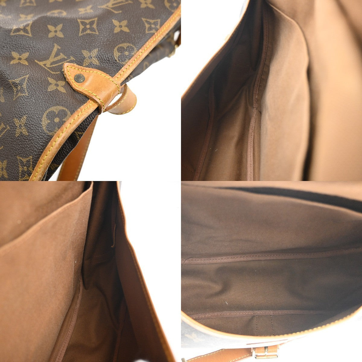 LOUIS VUITTON Saumur 35 Shoulder Bag Monogram Leather BN France M42254 73CA680