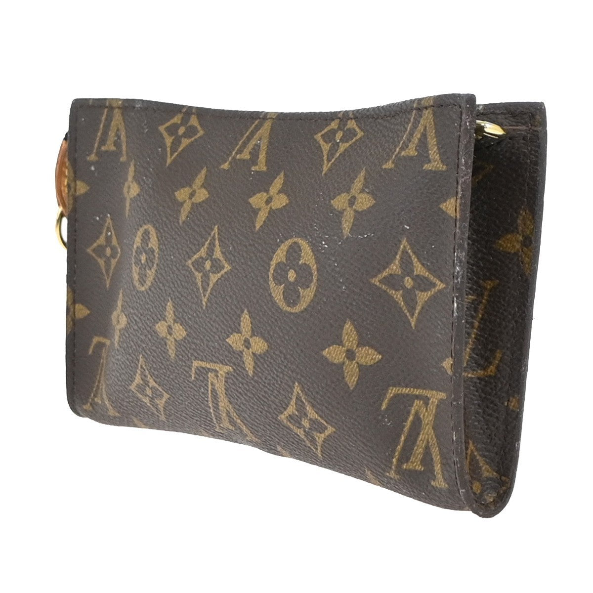 LOUIS VUITTON Logo BUCKET GM Pouch Clutch Bag Monogram Leather BN France 66KC743