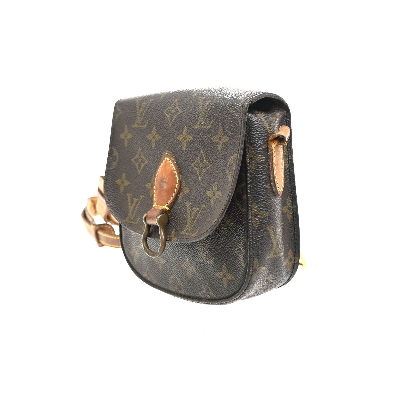 LOUIS VUITTON Mini Saint Cloud Shoulder Bag Monogram Leather BN M51244 38MA657