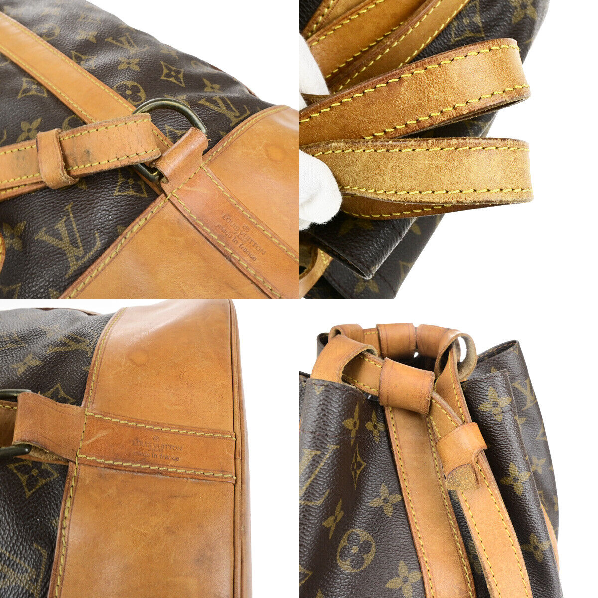 LOUIS VUITTON LV Randonnee GM Shoulder Bag Monogram Leather Brown M42244 31YG688