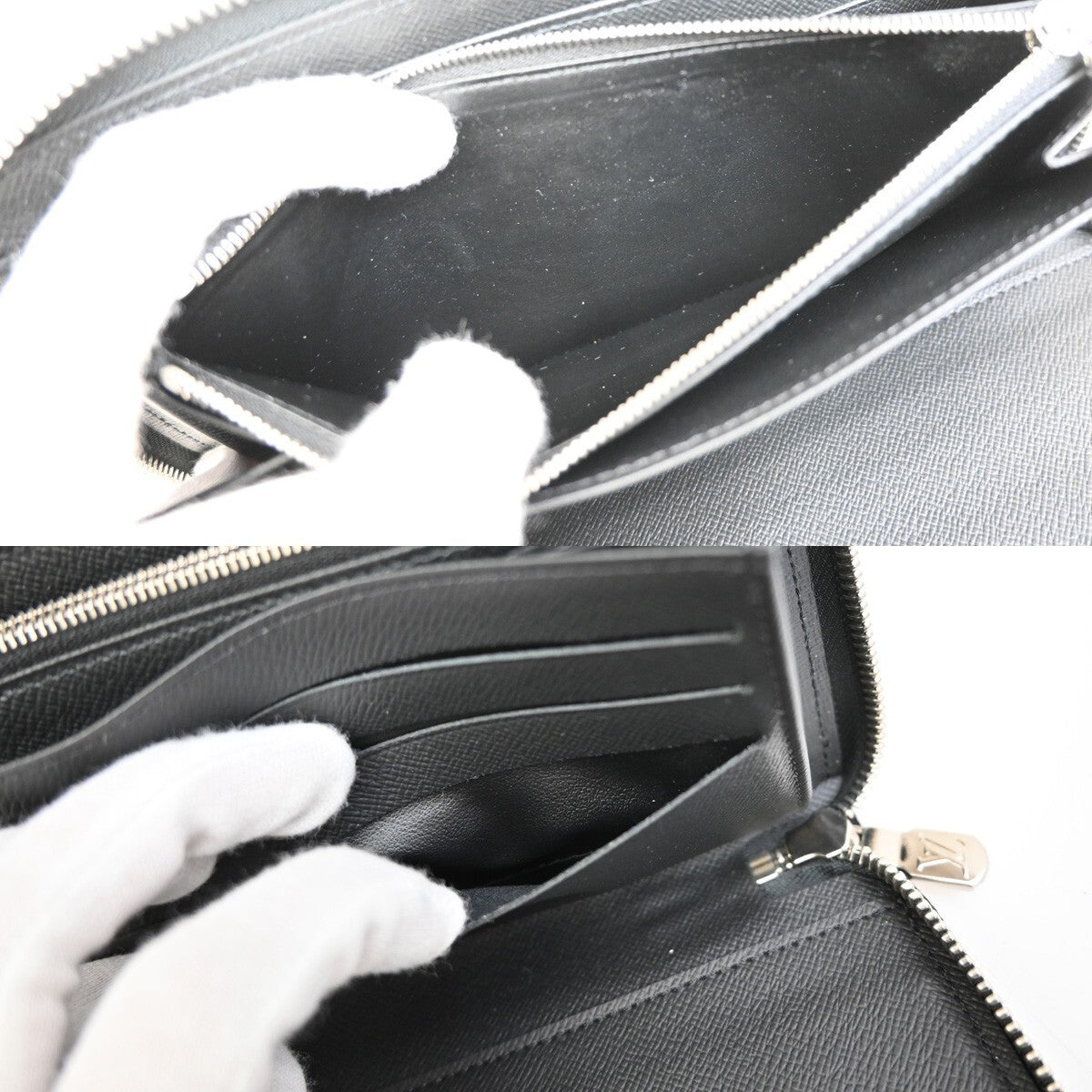 LOUIS VUITTON Zippy Organizer Long Bifold Wallet Taiga Leather BK M30056 85FB593