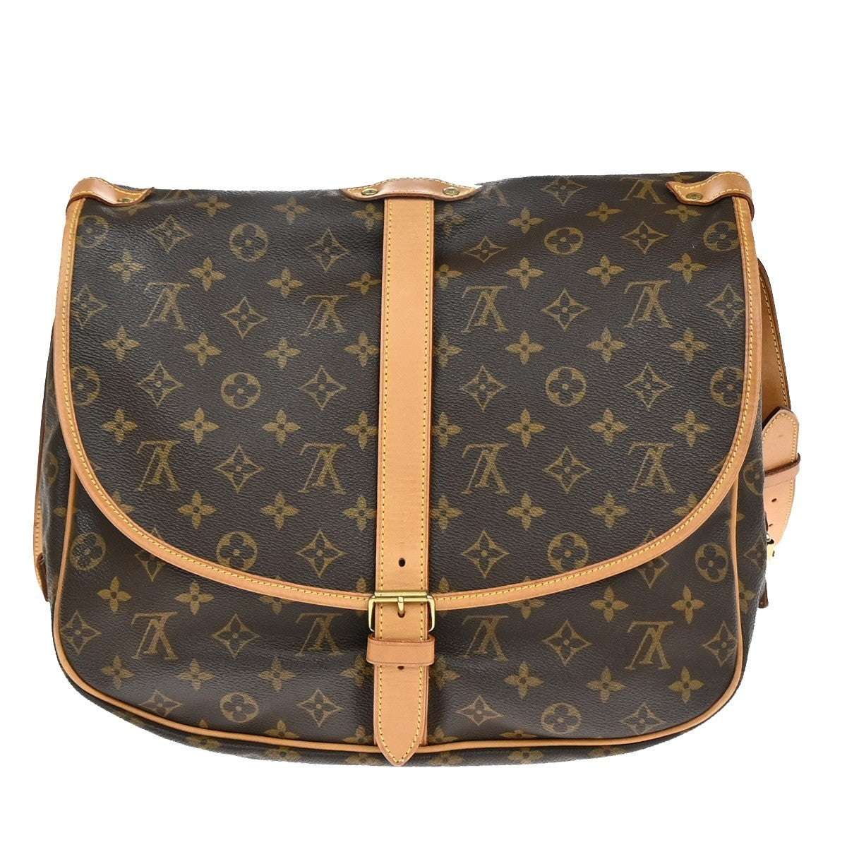 LOUIS VUITTON Saumur 35 Shoulder Bag Monogram Leather BN France M42254 28YJ105