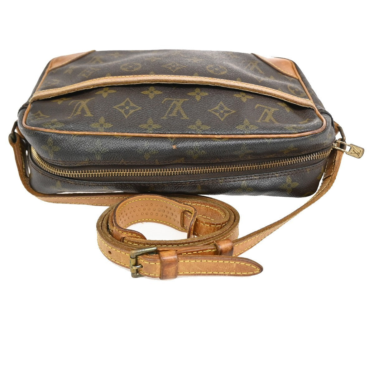 LOUIS VUITTON Trocadero 27 Shoulder Bag Monogram Leather Brown M51274 65PA043