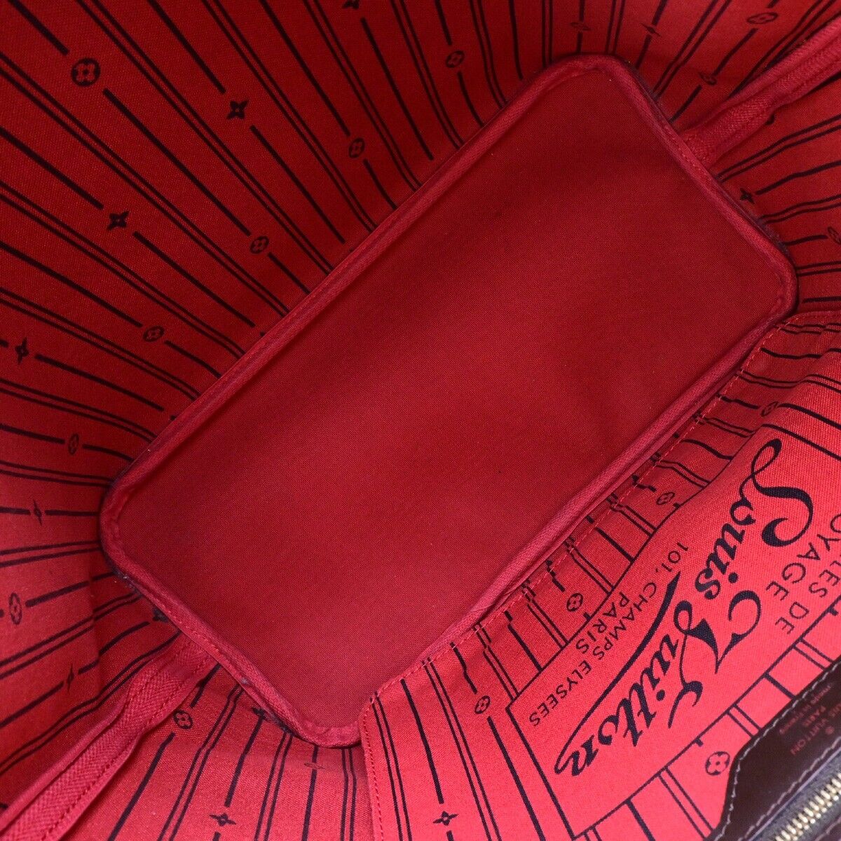 LOUIS VUITTON Neverfull MM Shoulder Bag Damier Ebene Leather BN N51105 94ED050