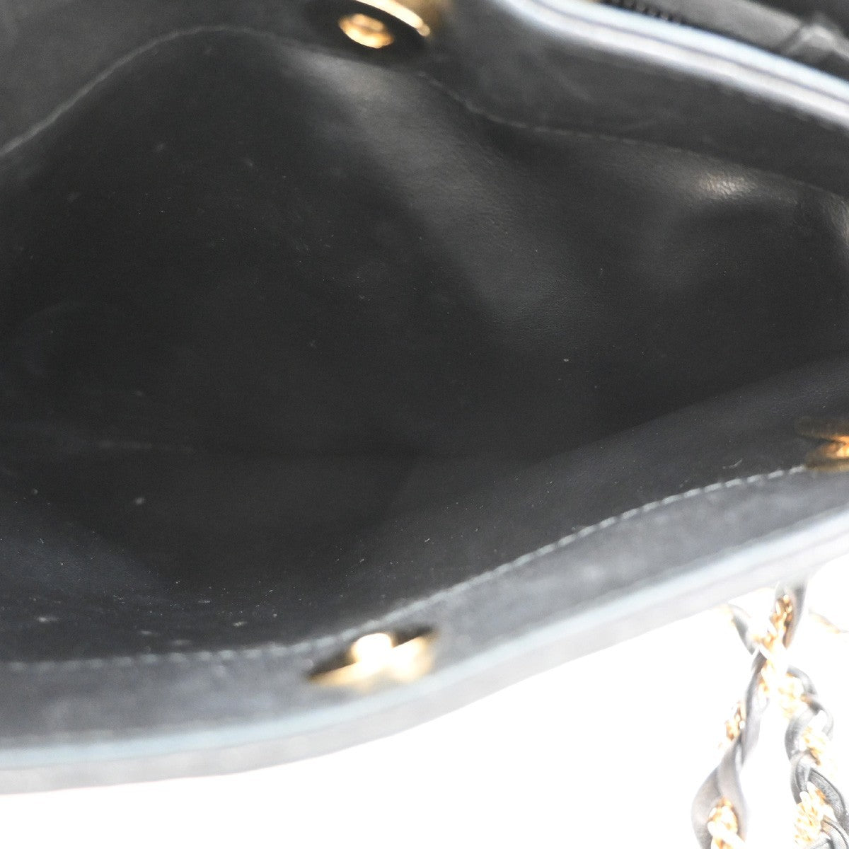 BALLY B Logo Quilted Chain Shoulder Bag Leather Black GHW Switzerland 01CA846