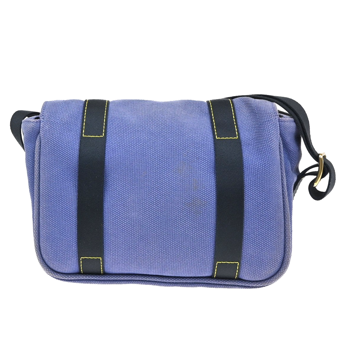 LOUIS VUITTON Busas PM Shoulder Bag Antigua Canvas Leather Blue M40073 65YH830