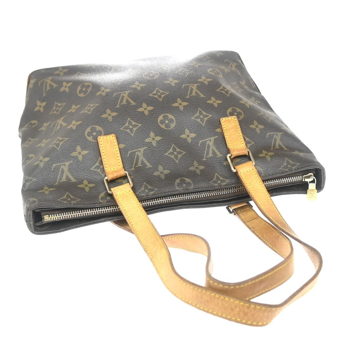 LOUIS VUITTON Cabas Piano Shoulder Bag Monogram Leather Brown M51148 34KP481