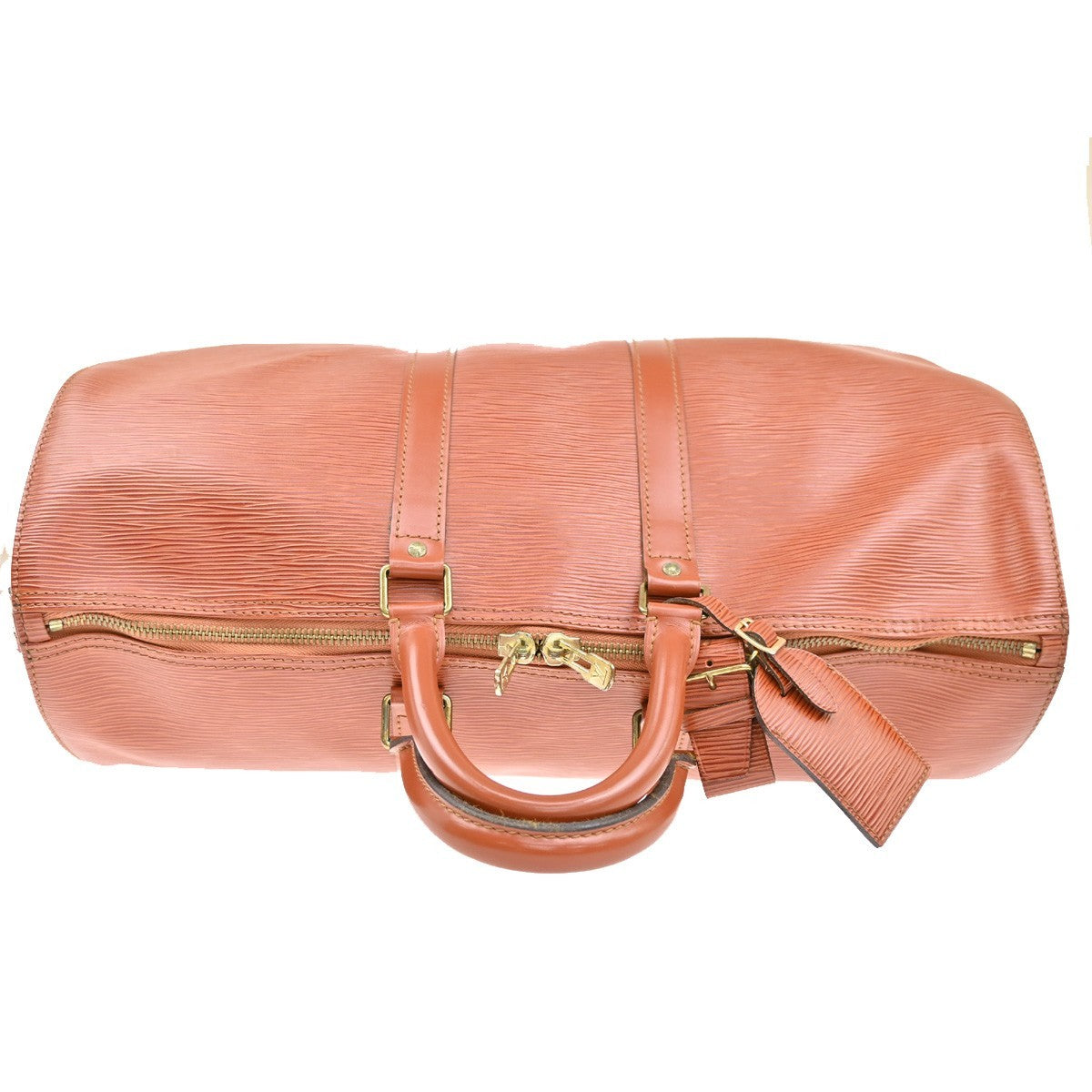 LOUIS VUITTON LV Logo Keepall45 Boston Hand Bag Epi Leather M42973 77RL415
