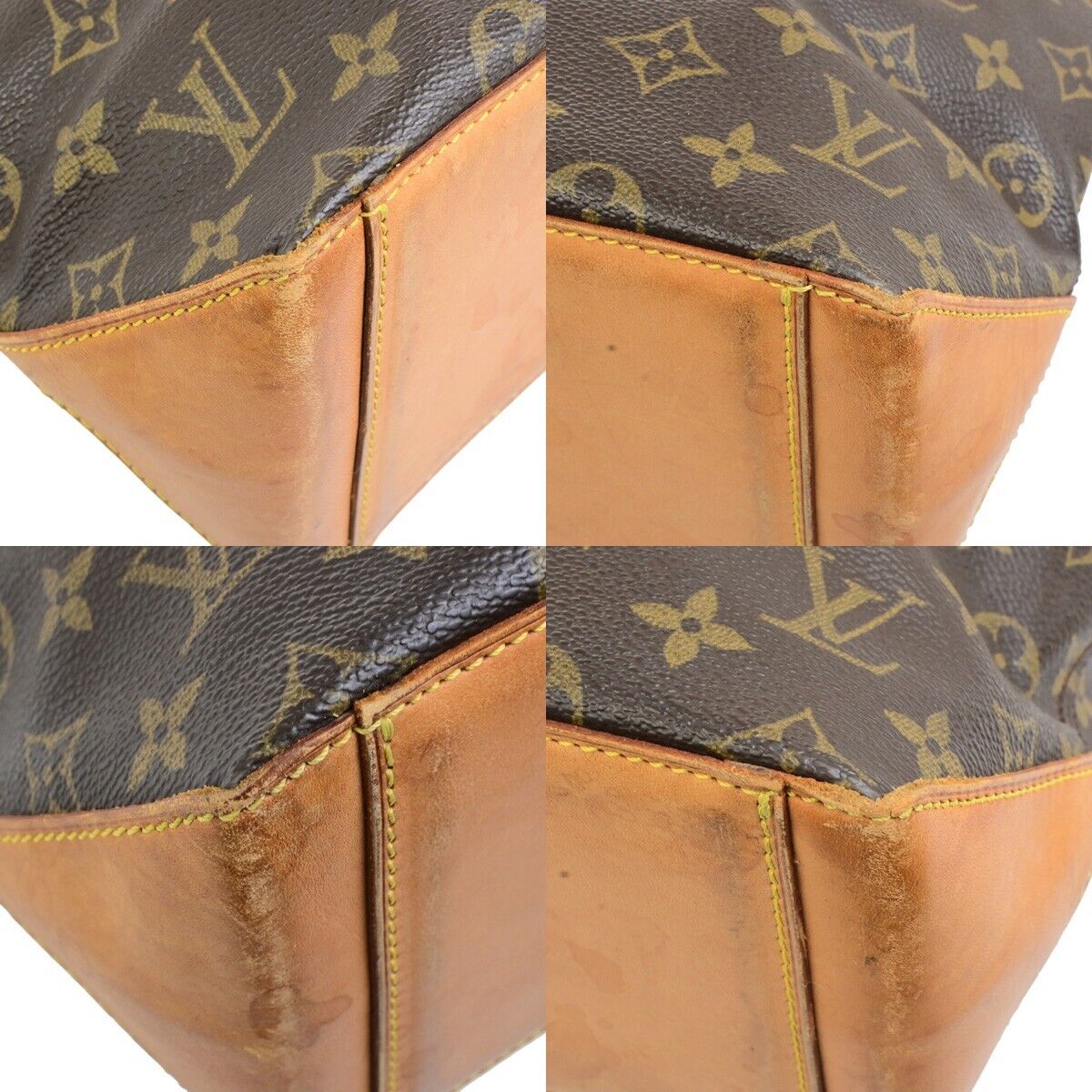 LOUIS VUITTON Cabas Piano Shoulder Bag Monogram Leather Brown M51148 88ED497
