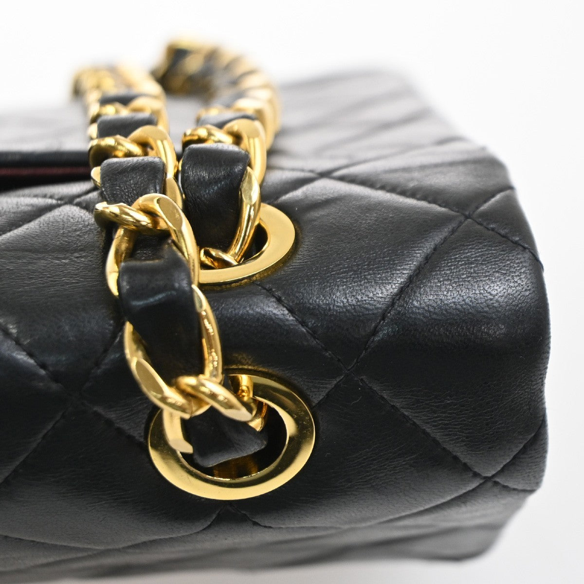 CHANEL CC Maxi Jumbo Matelasse 34 Chain Shoulder Bag Leather BK France 827RQ039