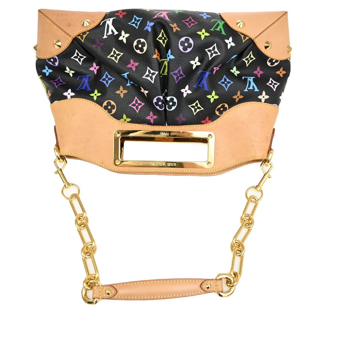 LOUIS VUITTON Judy MM Noir Shoulder Bag Multicolor Monogram M40256 667RL581