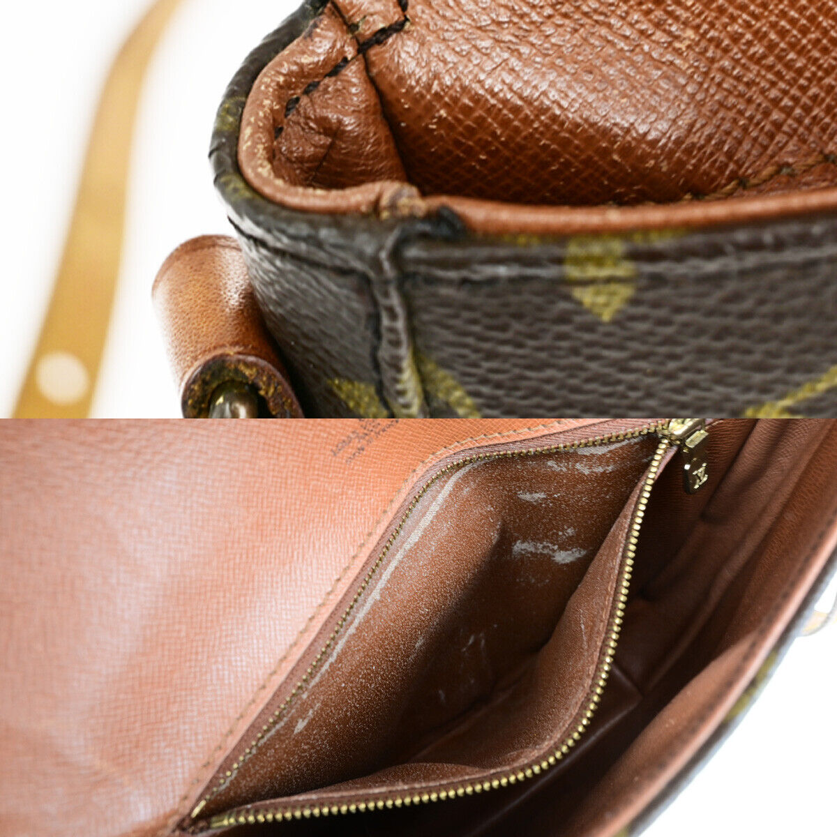 LOUIS VUITTONI Chantilly MM Shoulder Bag Monogram Leather Brown M51233 62YG613