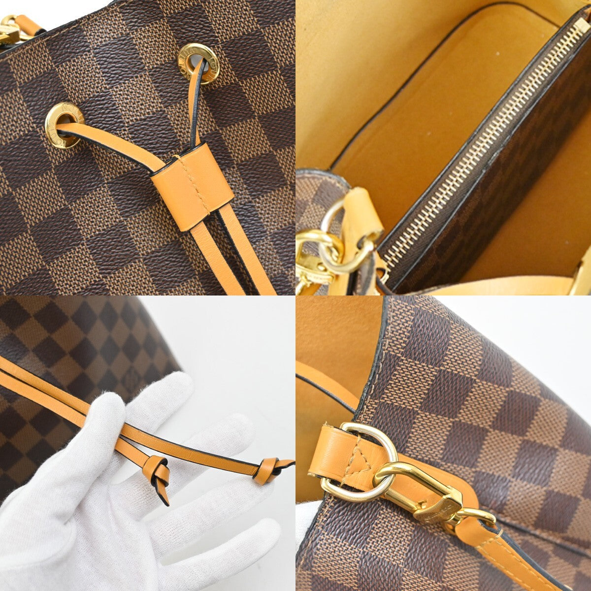 LOUIS VUITTON Neo Noe MM Drawstring Shoulder Bag Damier Ebene BN M40213 55FB588