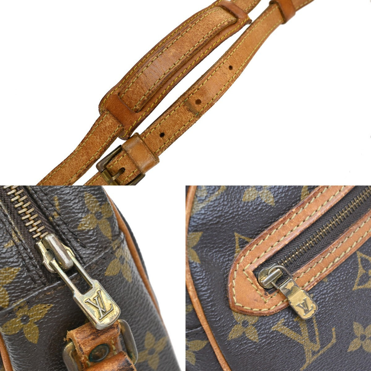 LOUIS VUITTON Senlis Shoulder Bag Monogram Leather Brown France M51222 67EF932
