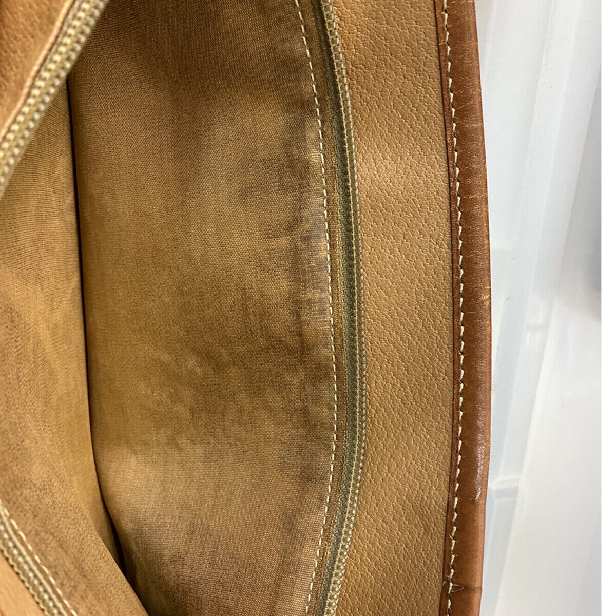 CELINE Logo Macadam Pattern Shoulder Tote Bag PVC Leather Brown GHW 67YG537