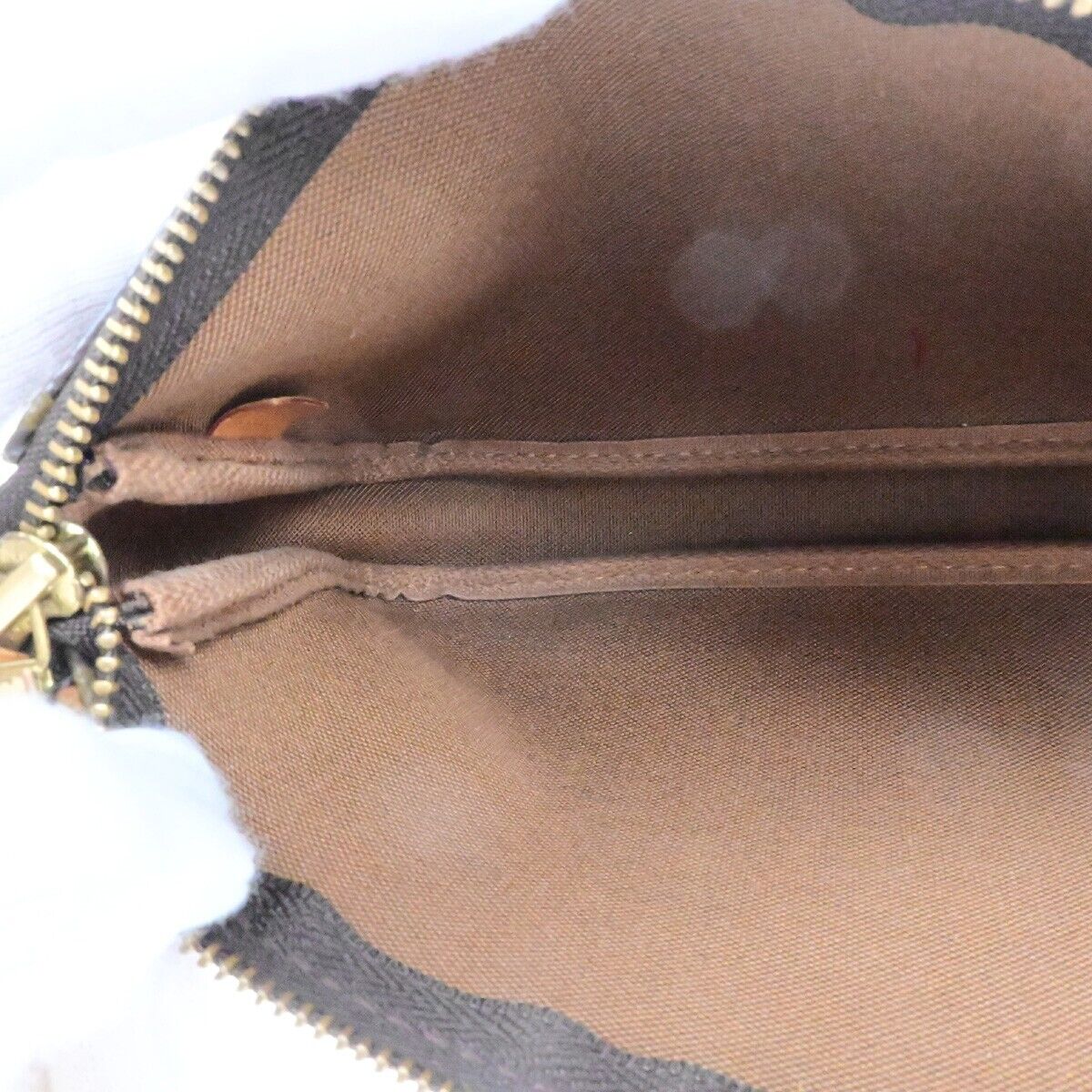 LOUIS VUITTON Pochette Accessoires Hand Bag Monogram Leather BN M51980 82EE115