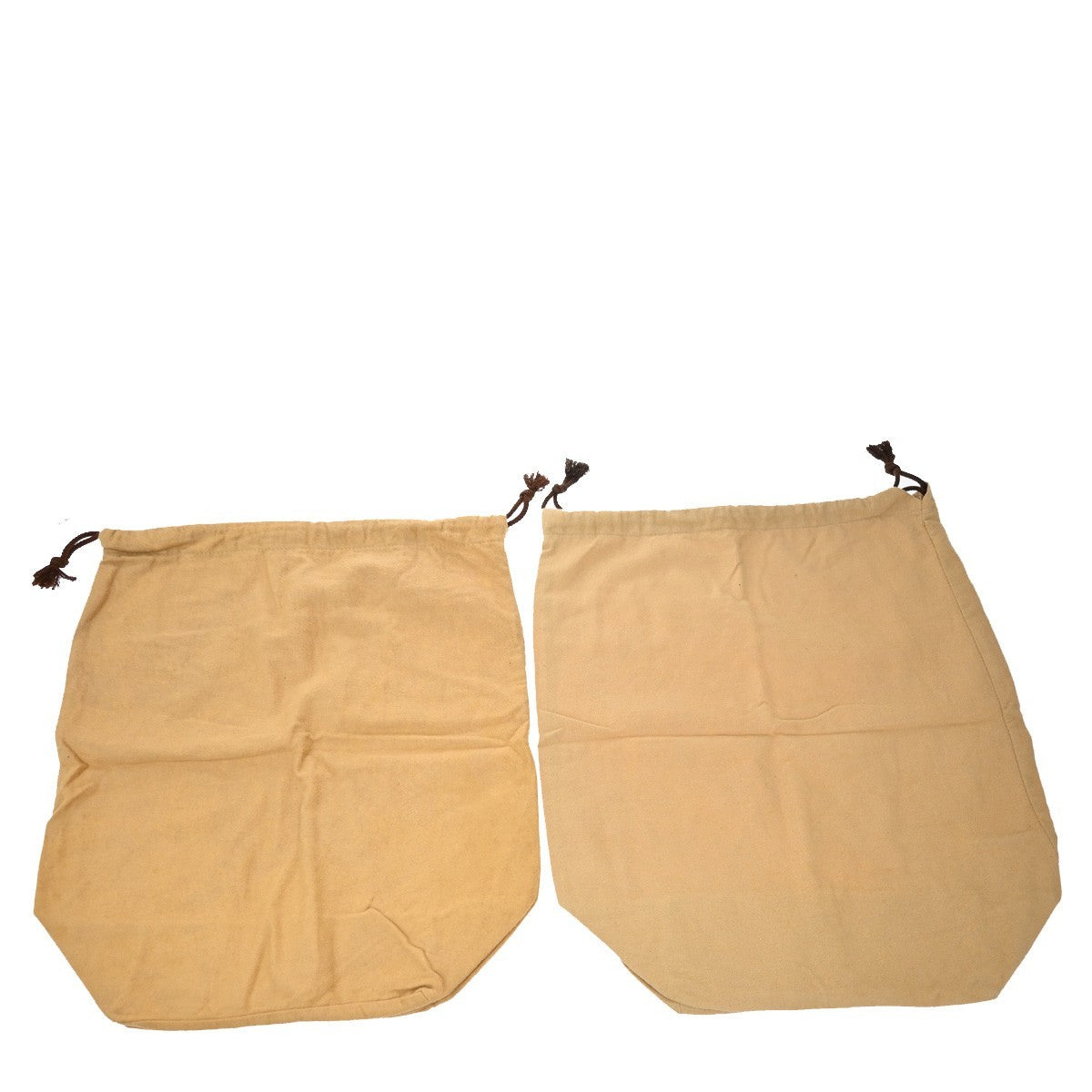 LOUIS VUITTON Logo 10 Set Dust Bag Drawstring Canvas Cotton Beige Brown 09KB576